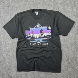 JERZEES 1989 LAS VEGAS DESERT 100 COTTON TEE BLACK XL SINGLE STITCH